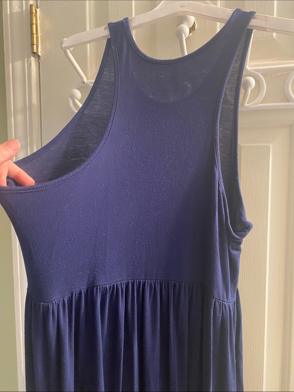 Navy Sleeveless Maxi Dress - Picture 7 of 10
